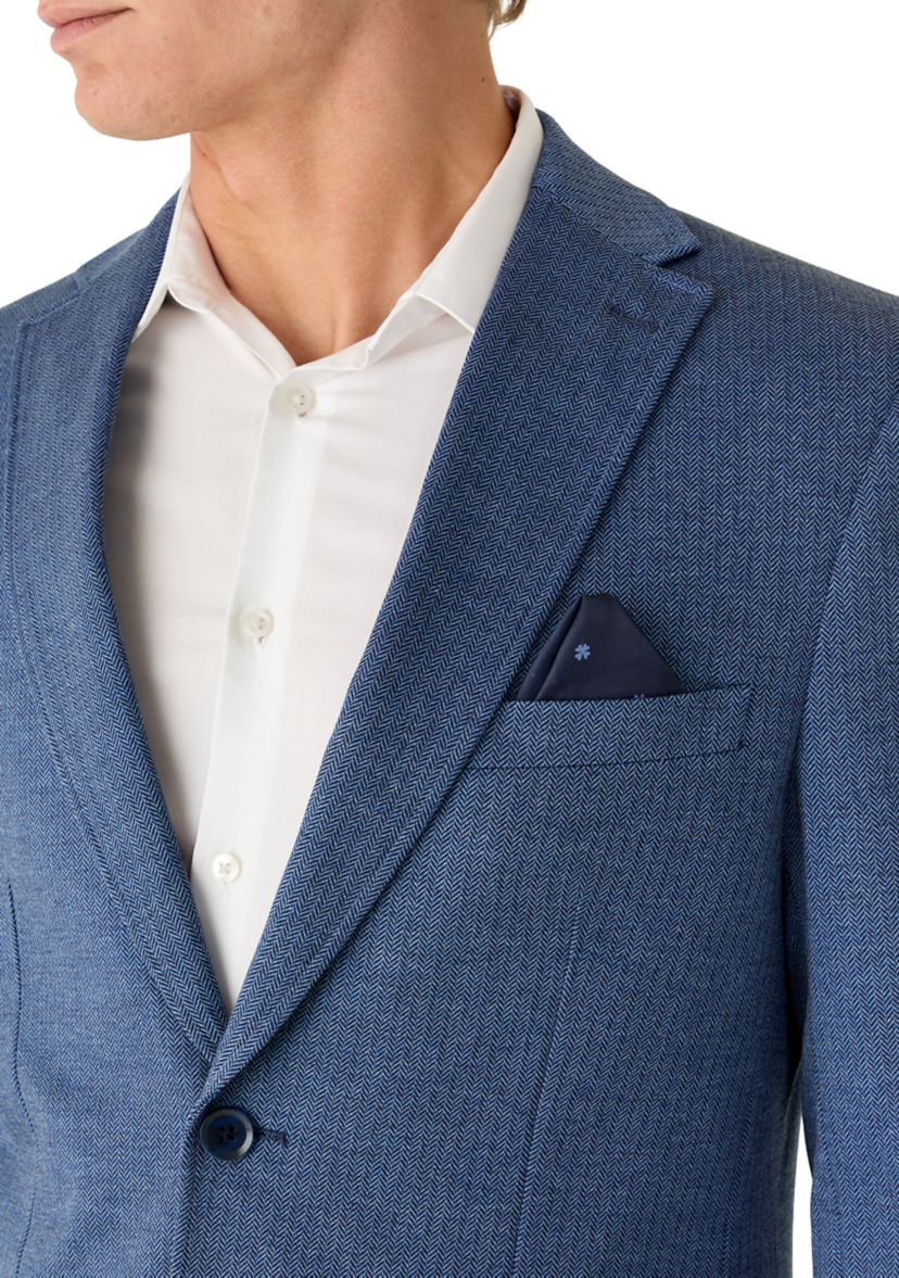 Lucky Brand Men's Slim Fit Herringbone Sports Coat, 40 Regular