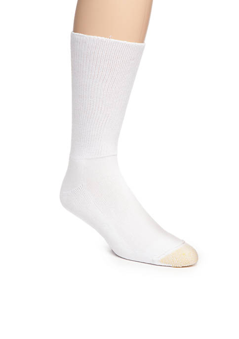 Gold Toe® 2-Pack Non-Binding Super Soft Crew Socks