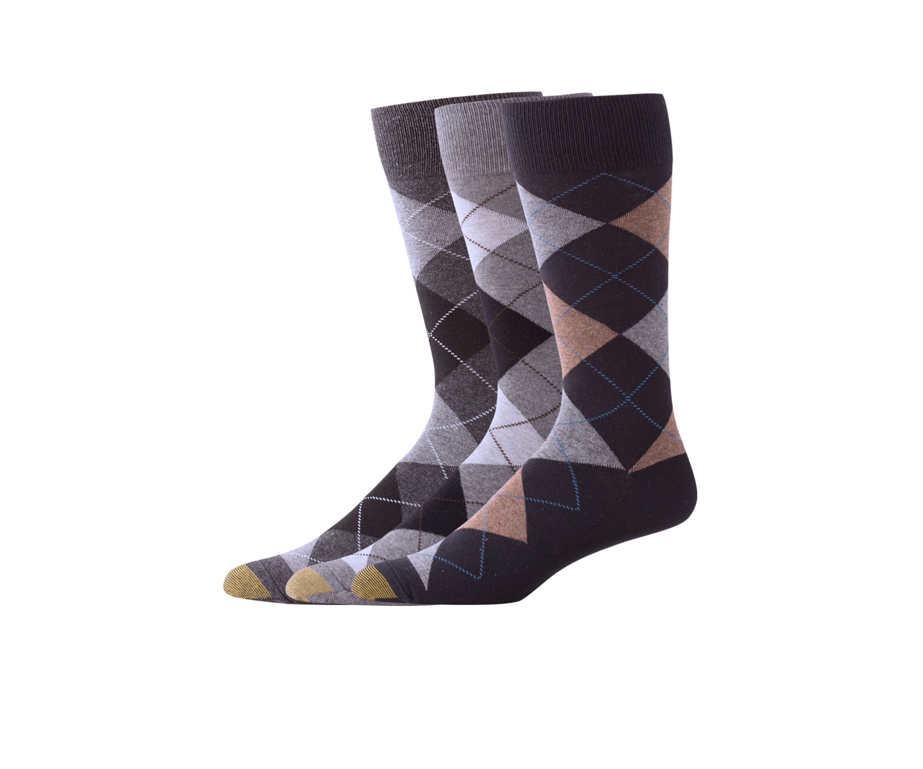Set of 3 Carlyle Argyle Socks 