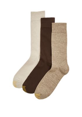 Gold Toe® 3 Pack Flat Khaki Socks | belk