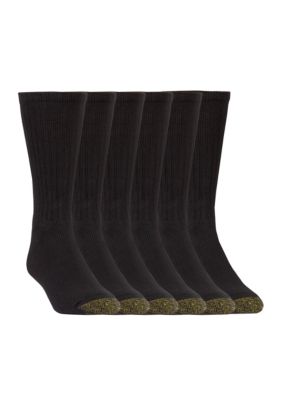 6 Pack of Cotton Crew Socks