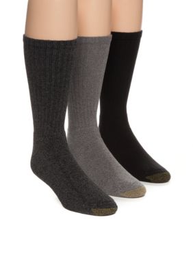 Gold Toe Men's 6 Pack of Cotton Crew Socks, M (10-13)
