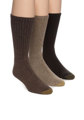 Gold Toe Men's 6 Pack of Cotton Crew Socks, M (10-13)