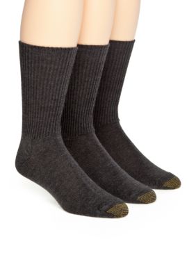 Gold Toe Men's 3-Pack Fluffie Acrylic Socks