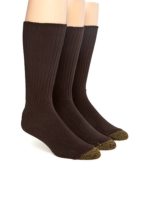 3-Pack Cotton Ribbed Socks