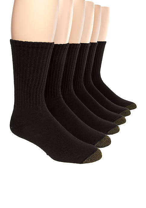 Gold Toe® 6-Pack Cotton Crew Athletic Socks