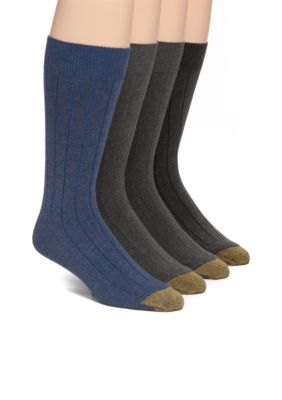 Gold Toe® 4 Pack Sheffield Rib Socks | belk