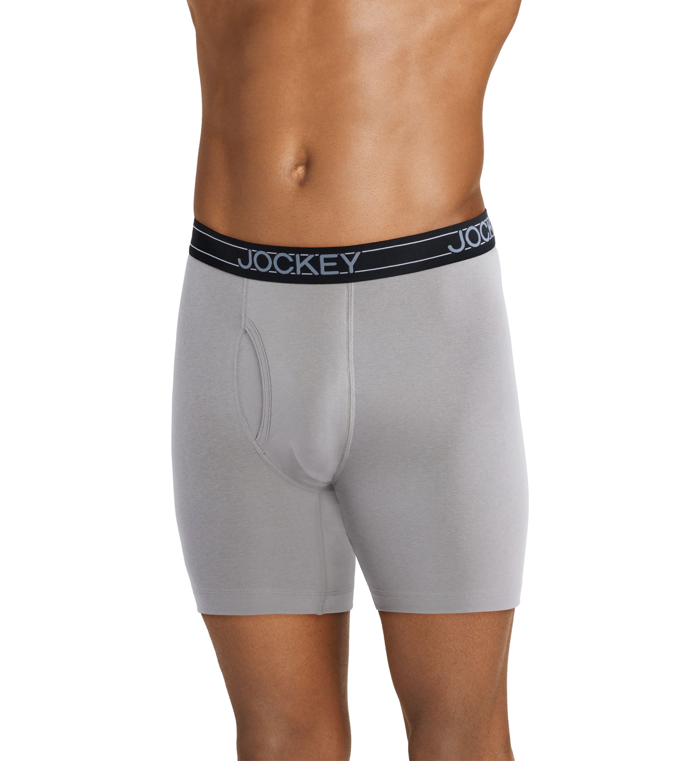 Everyday Casual Cotton Blend 7" Long Leg Boxer Briefs - 4 Pack