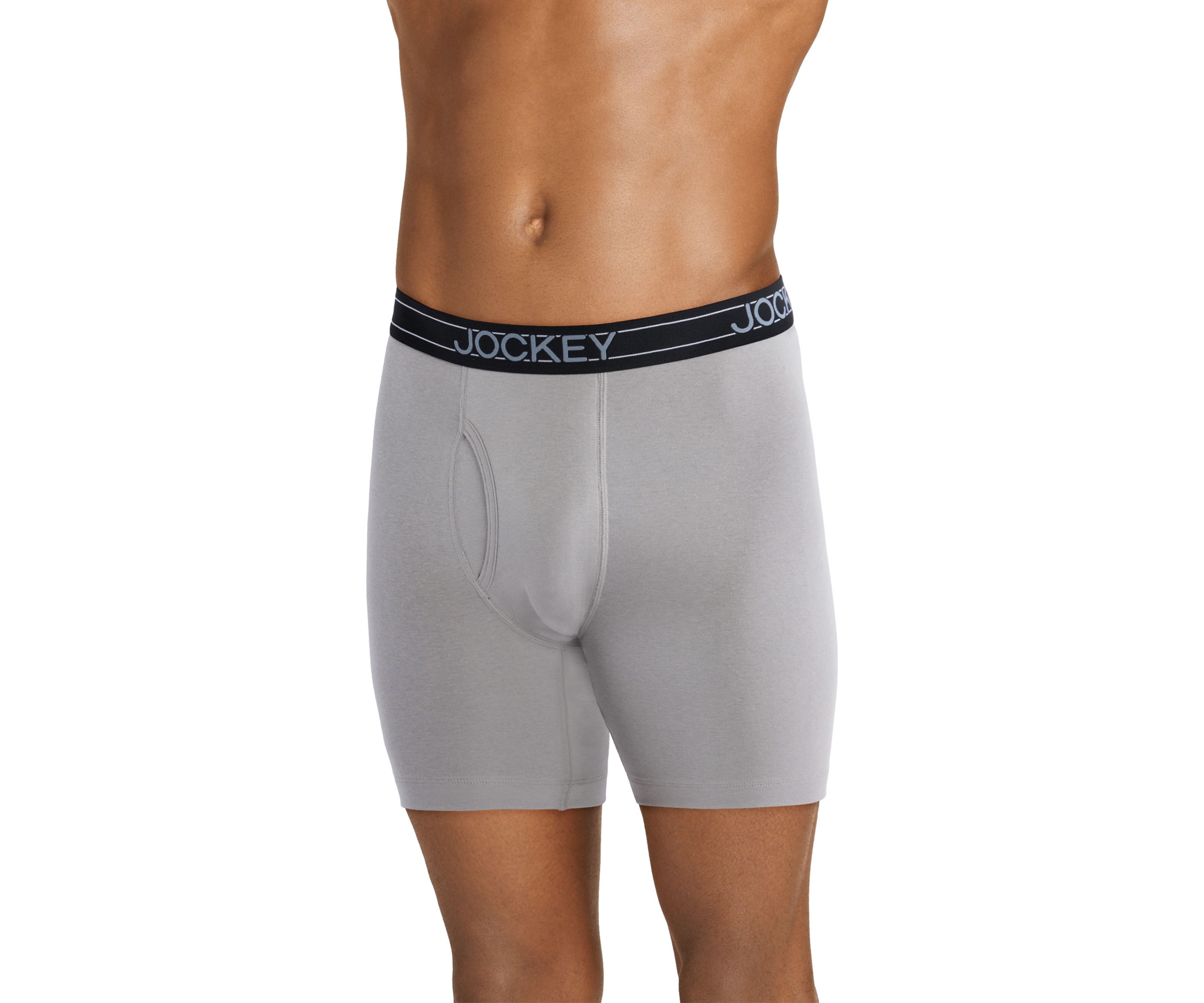 Everyday Casual Cotton Blend 7" Long Leg Boxer Briefs - 4 Pack