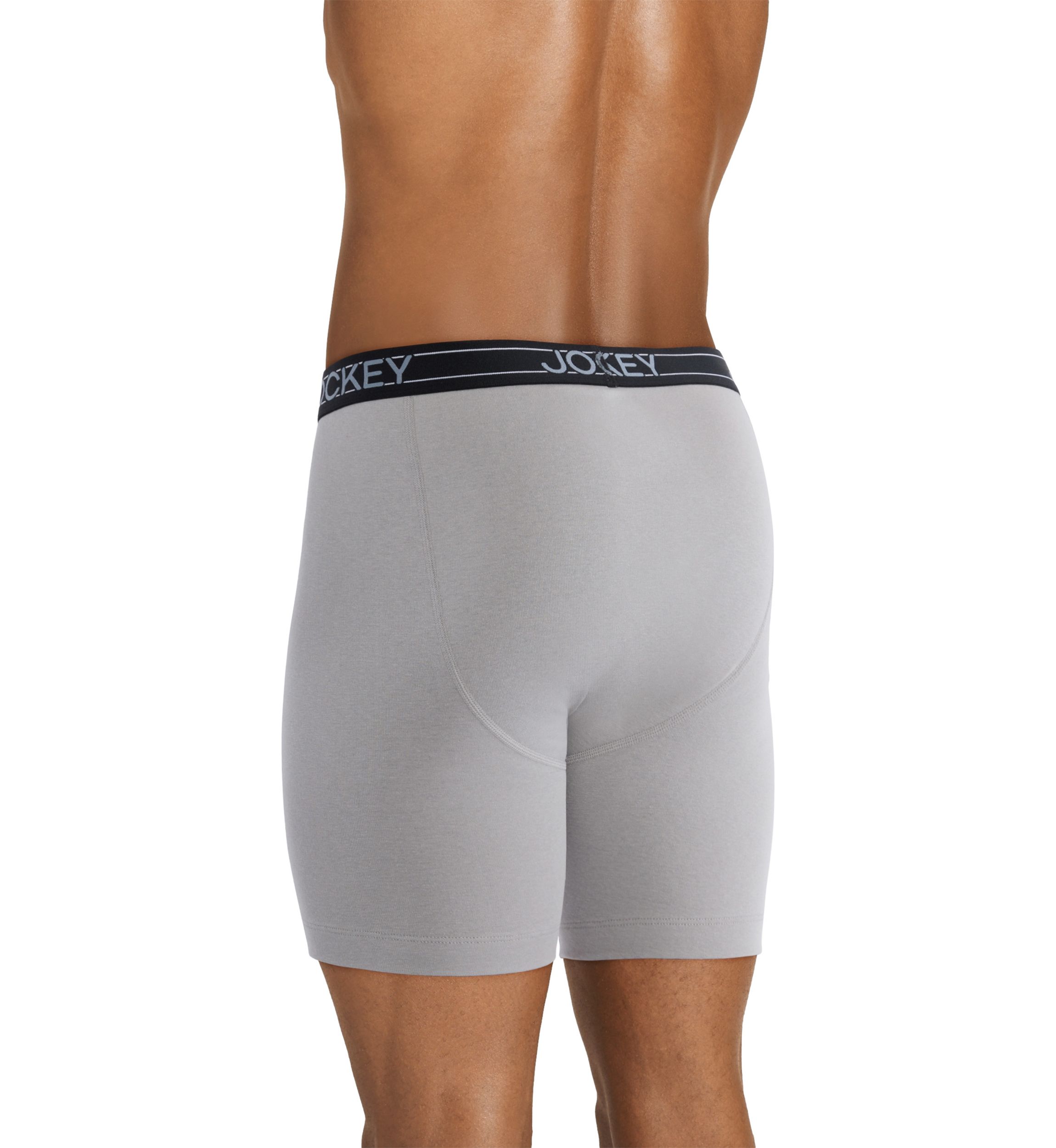 Everyday Casual Cotton Blend 7" Long Leg Boxer Briefs - 4 Pack