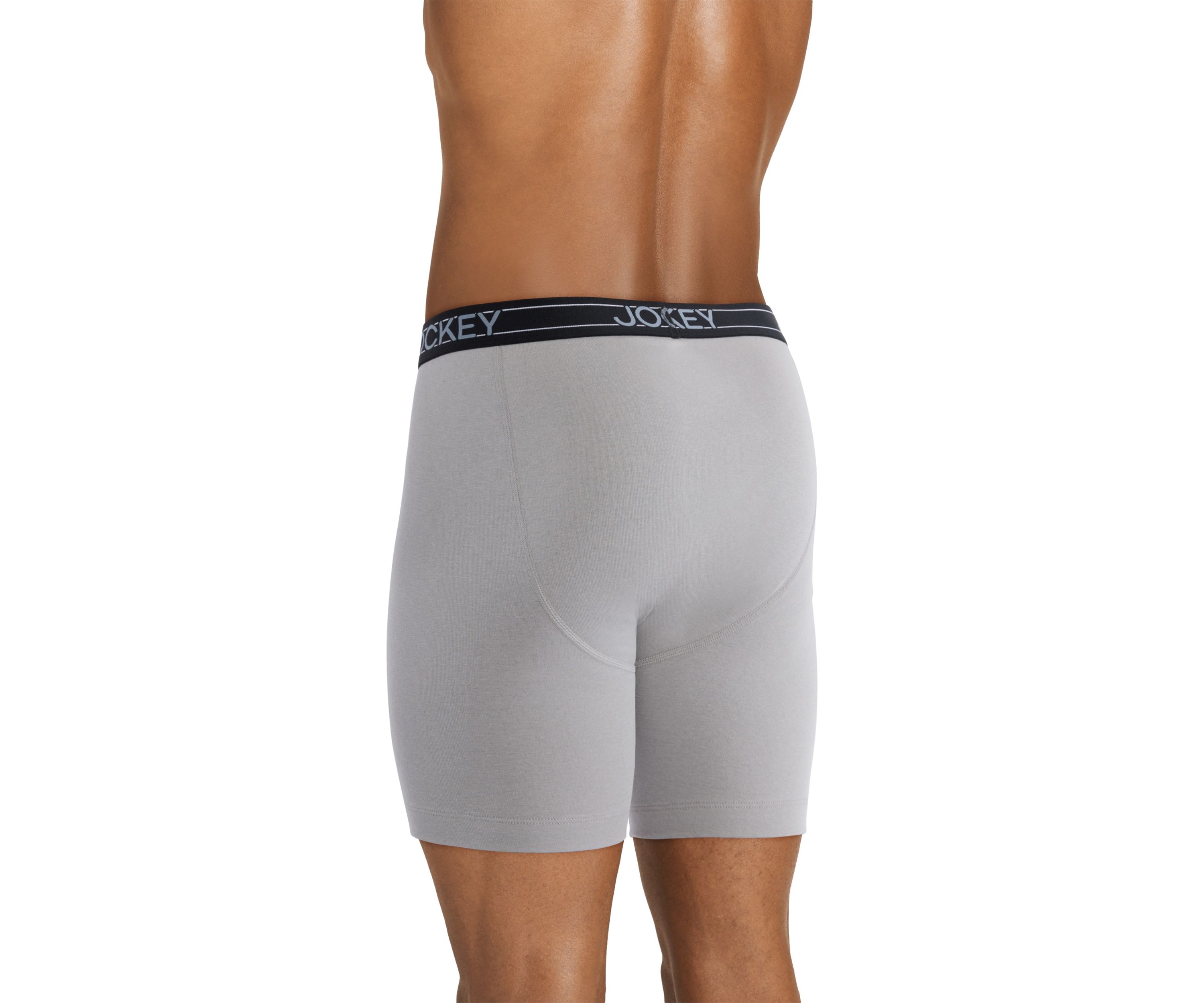 Everyday Casual Cotton Blend 7" Long Leg Boxer Briefs - 4 Pack
