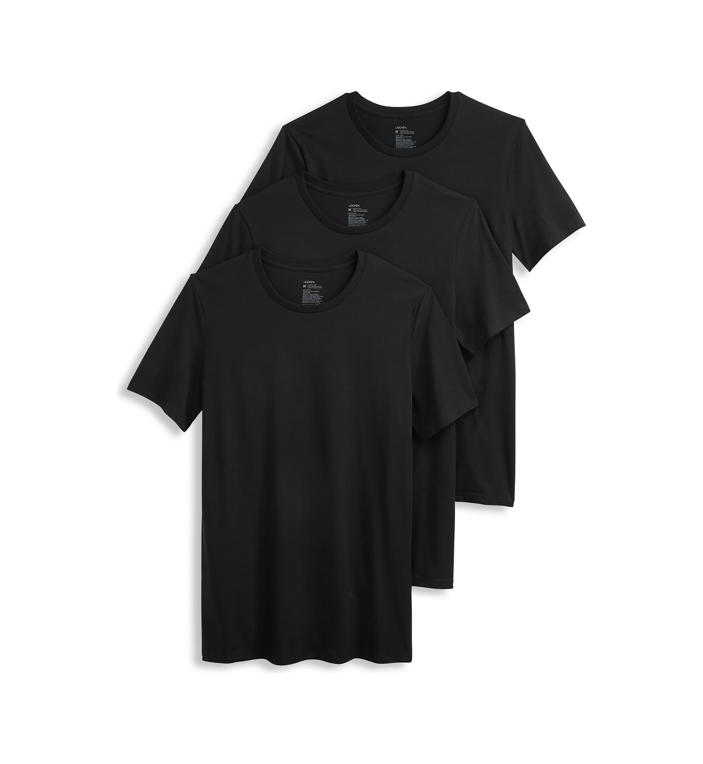 Mens Cotton Stretch T-Shirts - 3 Pack