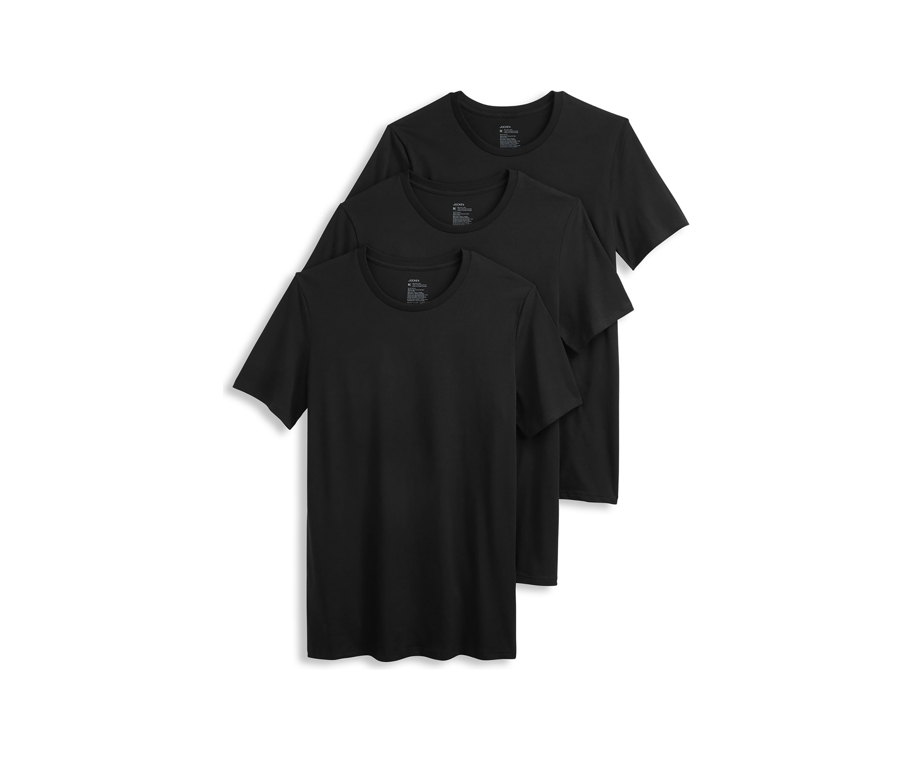 Mens Cotton Stretch T-Shirts - 3 Pack
