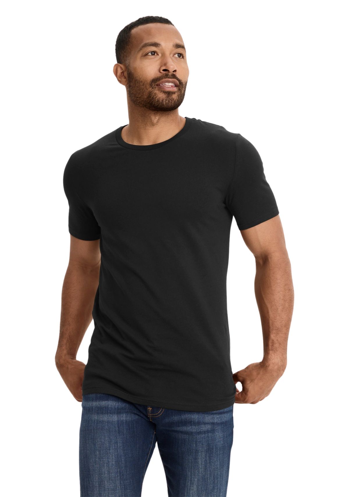Mens Cotton Stretch T-Shirts - 3 Pack