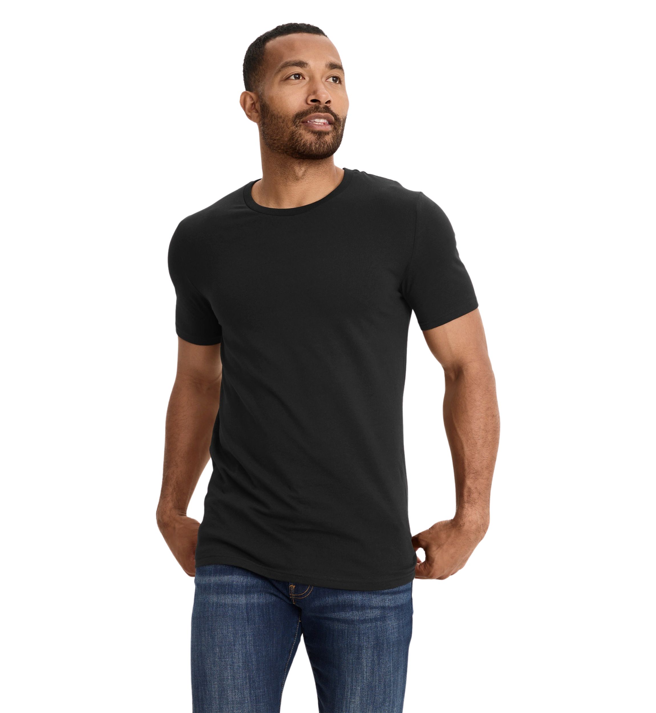 Mens Cotton Stretch T-Shirts - 3 Pack