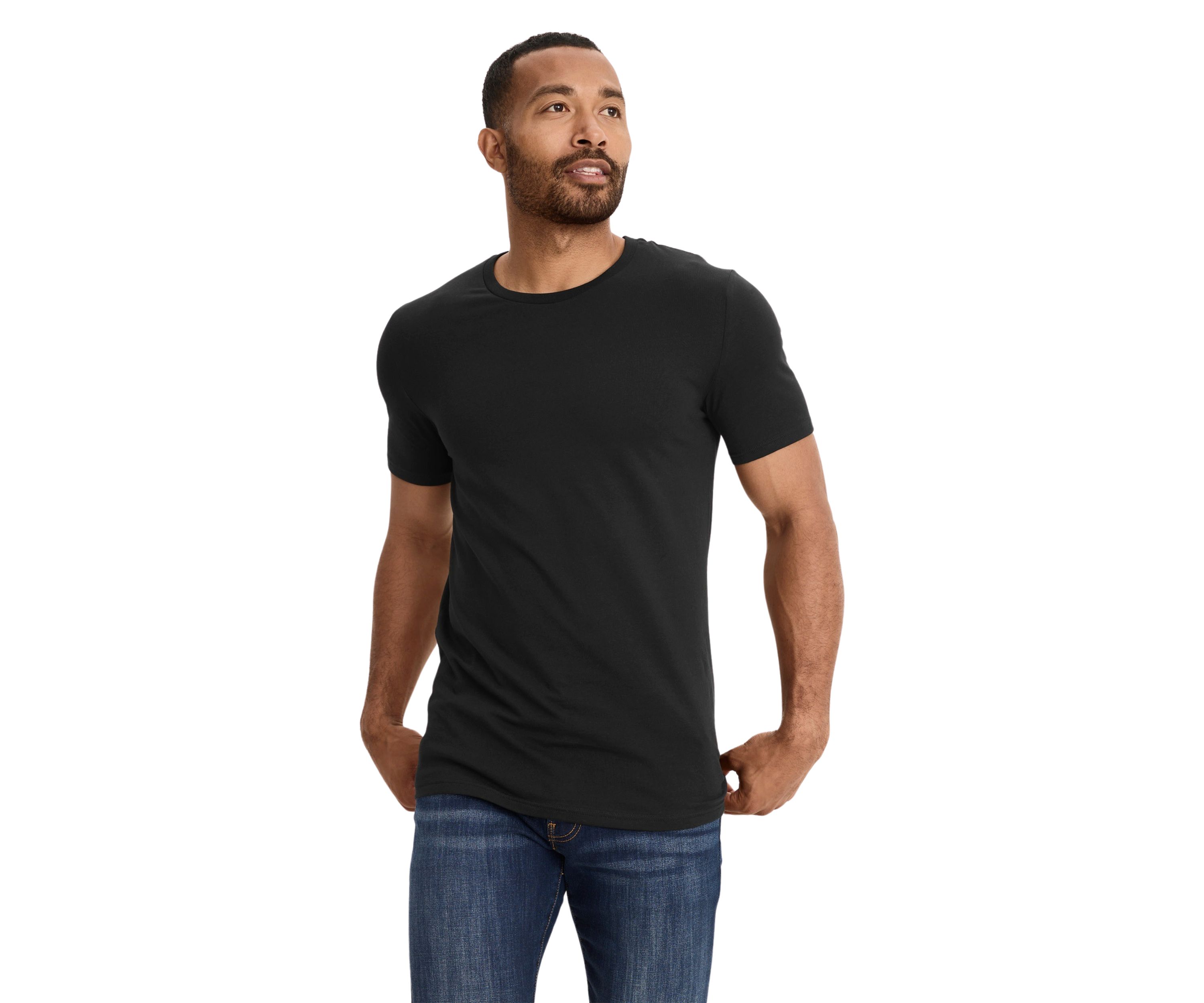 Mens Cotton Stretch T-Shirts - 3 Pack