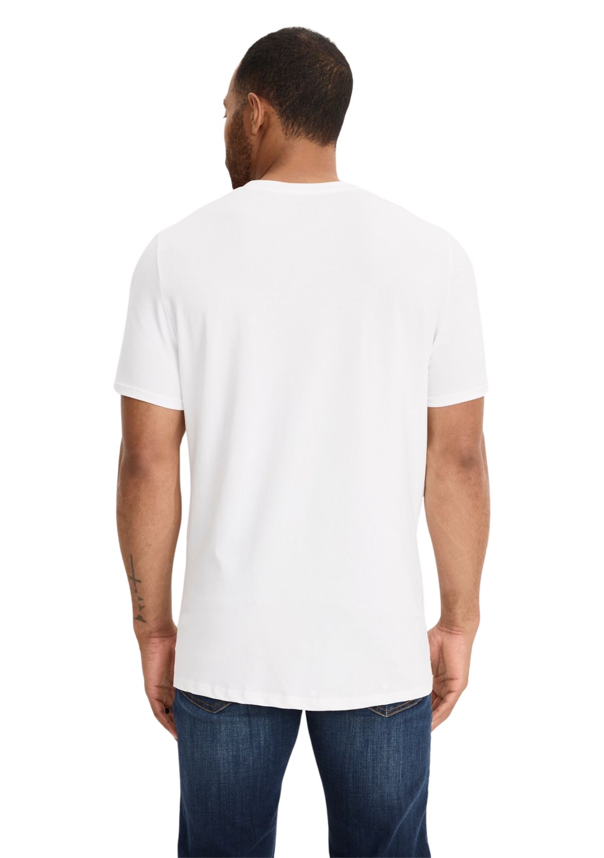 Cotton Stretch V- Neck T-Shirt - 3 Pack