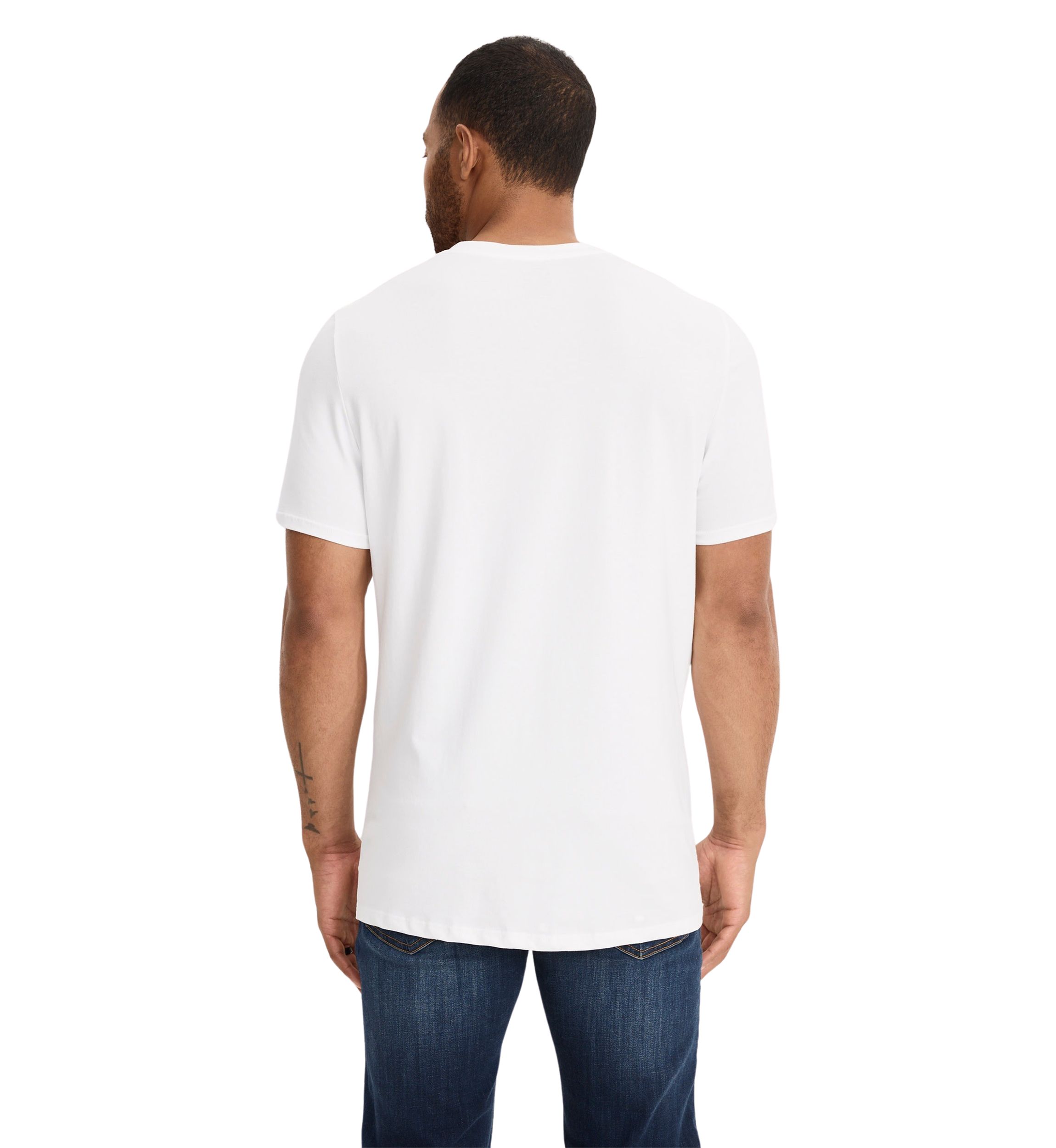 Cotton Stretch V- Neck T-Shirt - 3 Pack