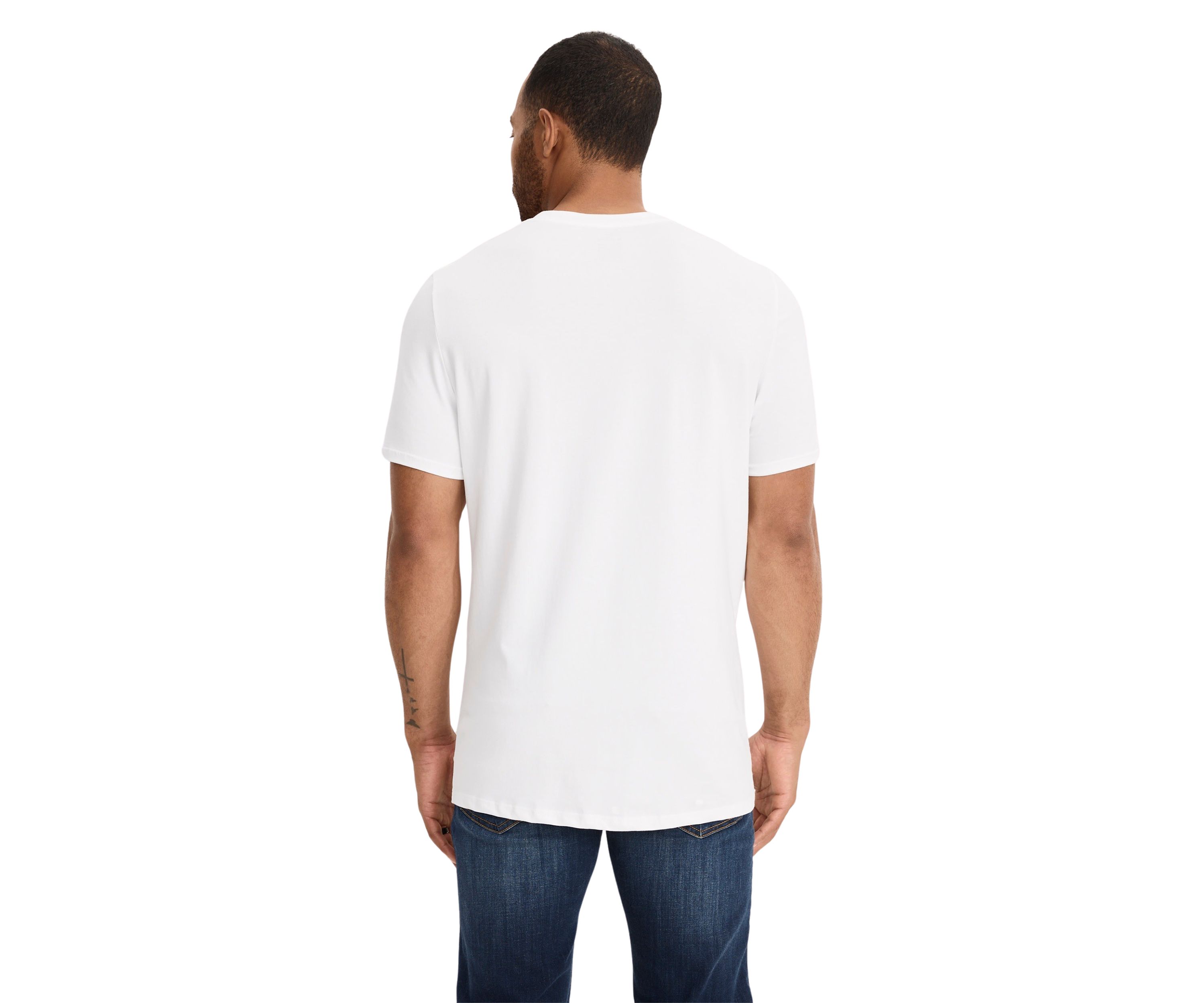 Cotton Stretch V- Neck T-Shirt - 3 Pack