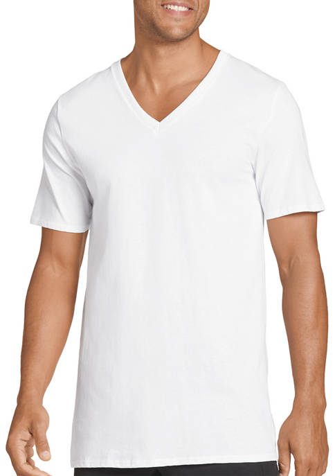 Jockey® Big & Tall Staycool+® V-Neck T-Shirt - 2 Pack | belk