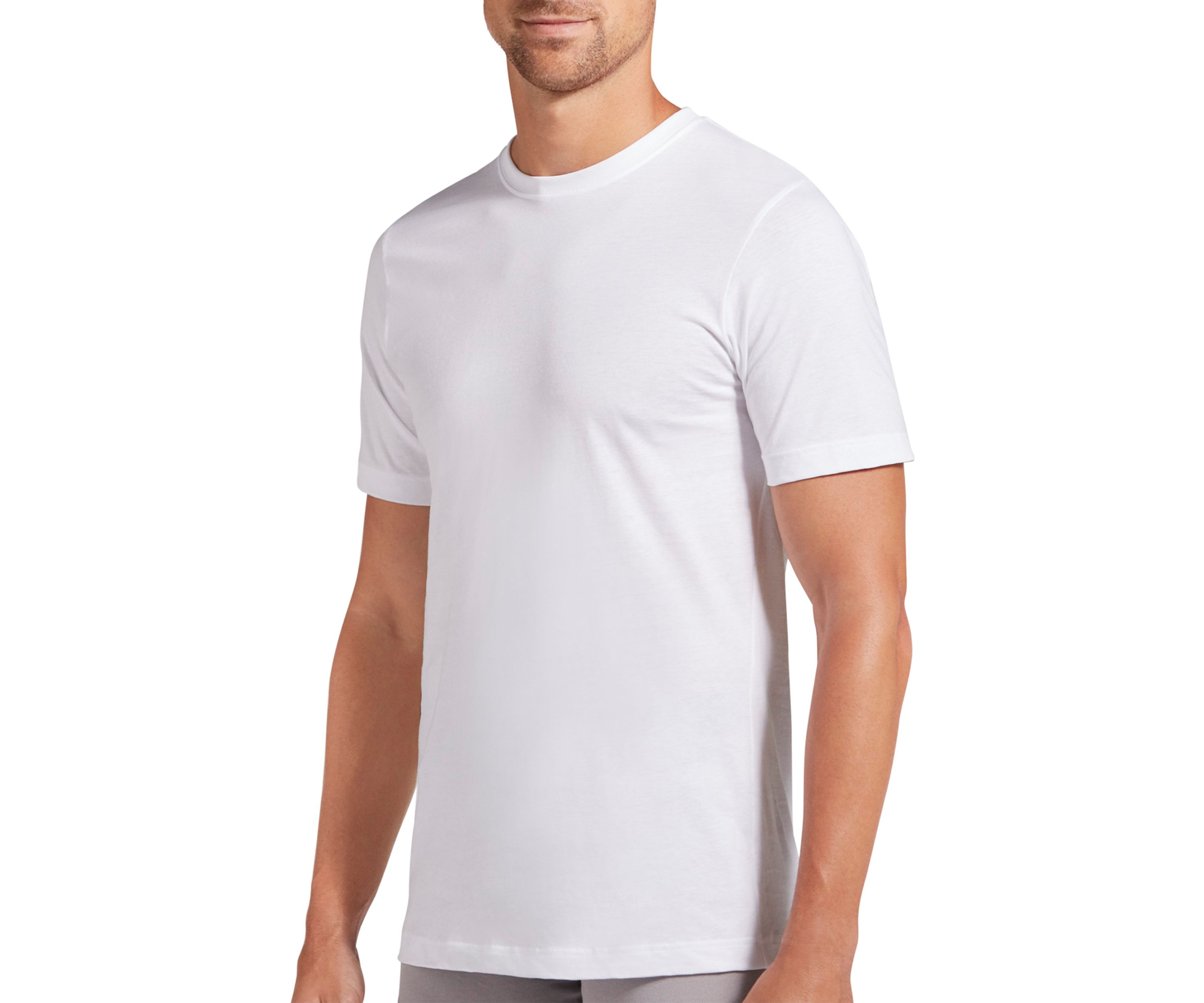 Slim Fit Cotton Crew Neck T-Shirt - 3 Pack