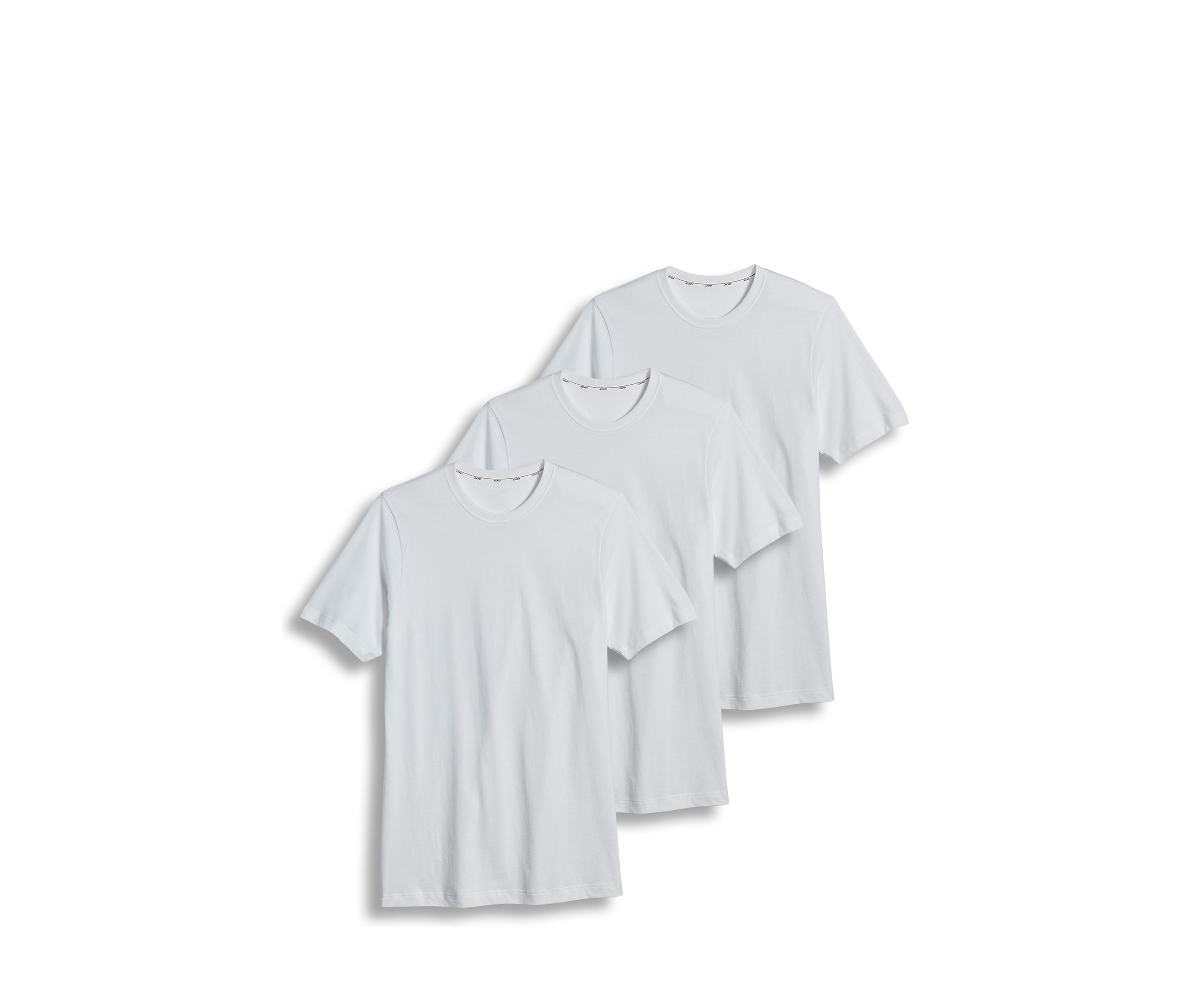 Slim Fit Cotton Crew Neck T-Shirt - 3 Pack