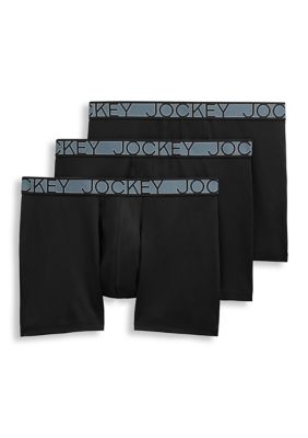 Jockey Men's Active Microfiber 5" Boxer Brief - 3 Pack