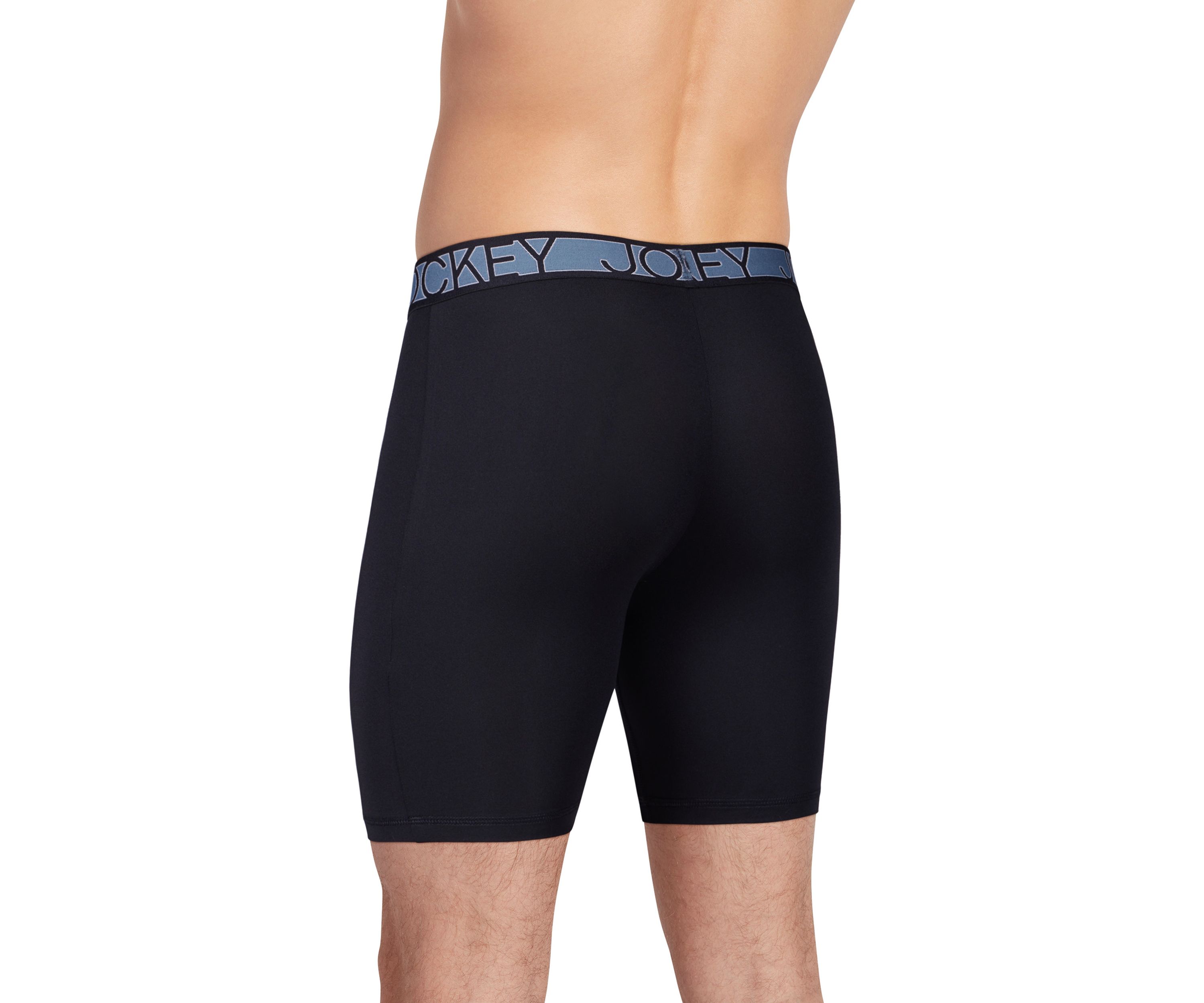 Active Microfiber 9" Long Leg Boxer Brief - 3 Pack