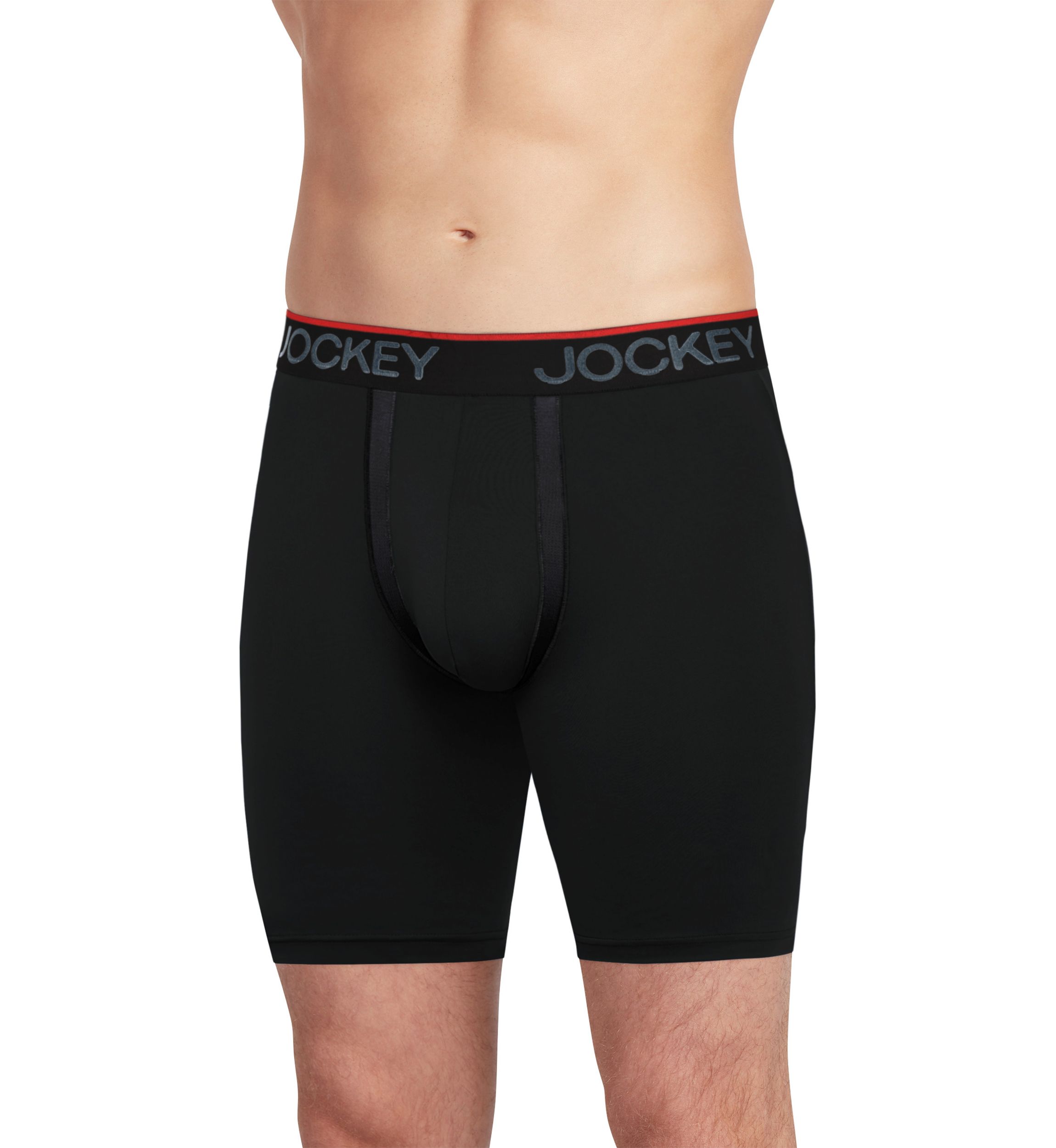  Chafe Proof Pouch Microfiber Long Leg Boxer Briefs - 3 Pack