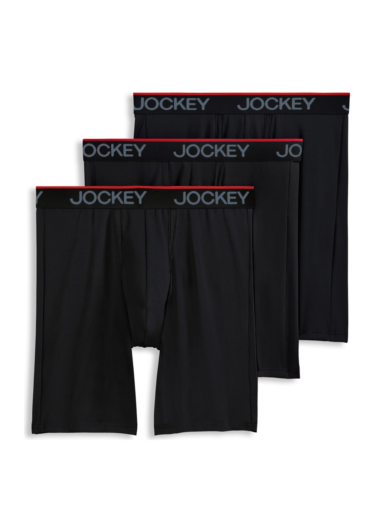  Chafe Proof Pouch Microfiber Long Leg Boxer Briefs - 3 Pack