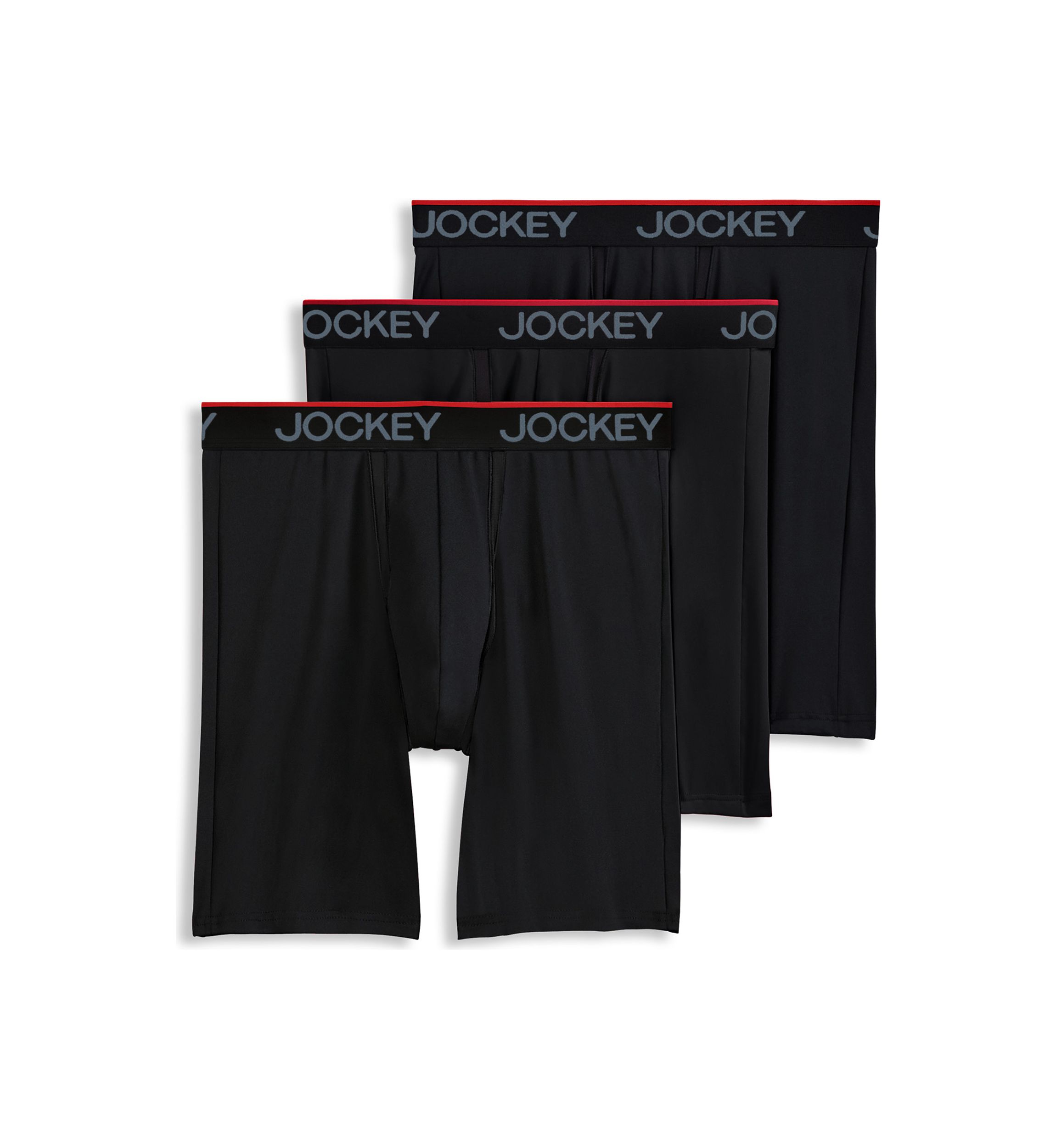  Chafe Proof Pouch Microfiber Long Leg Boxer Briefs - 3 Pack