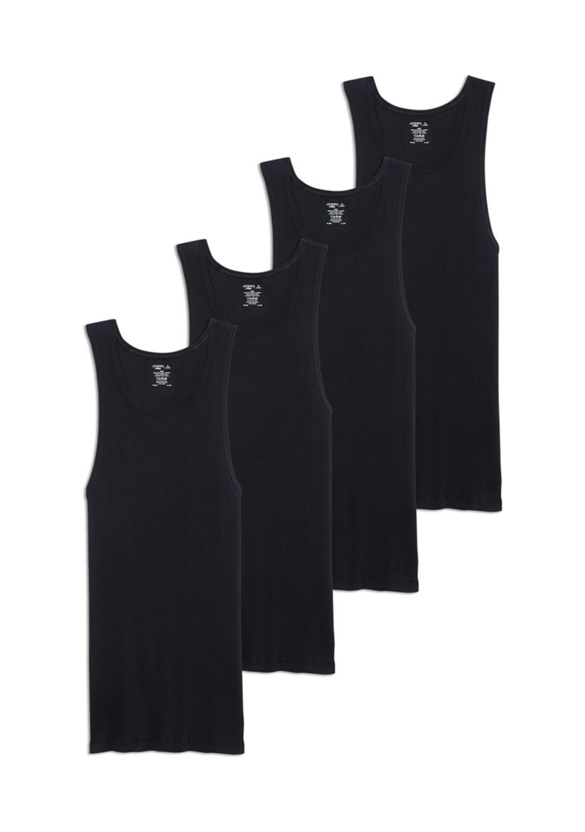 Cotton A-Shirt Tank - 4 Pack