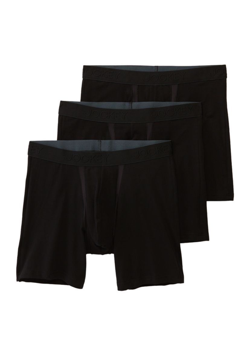 Chafe Proof Pouch Cotton Stretch 7" Boxer Brief - 3 Pack