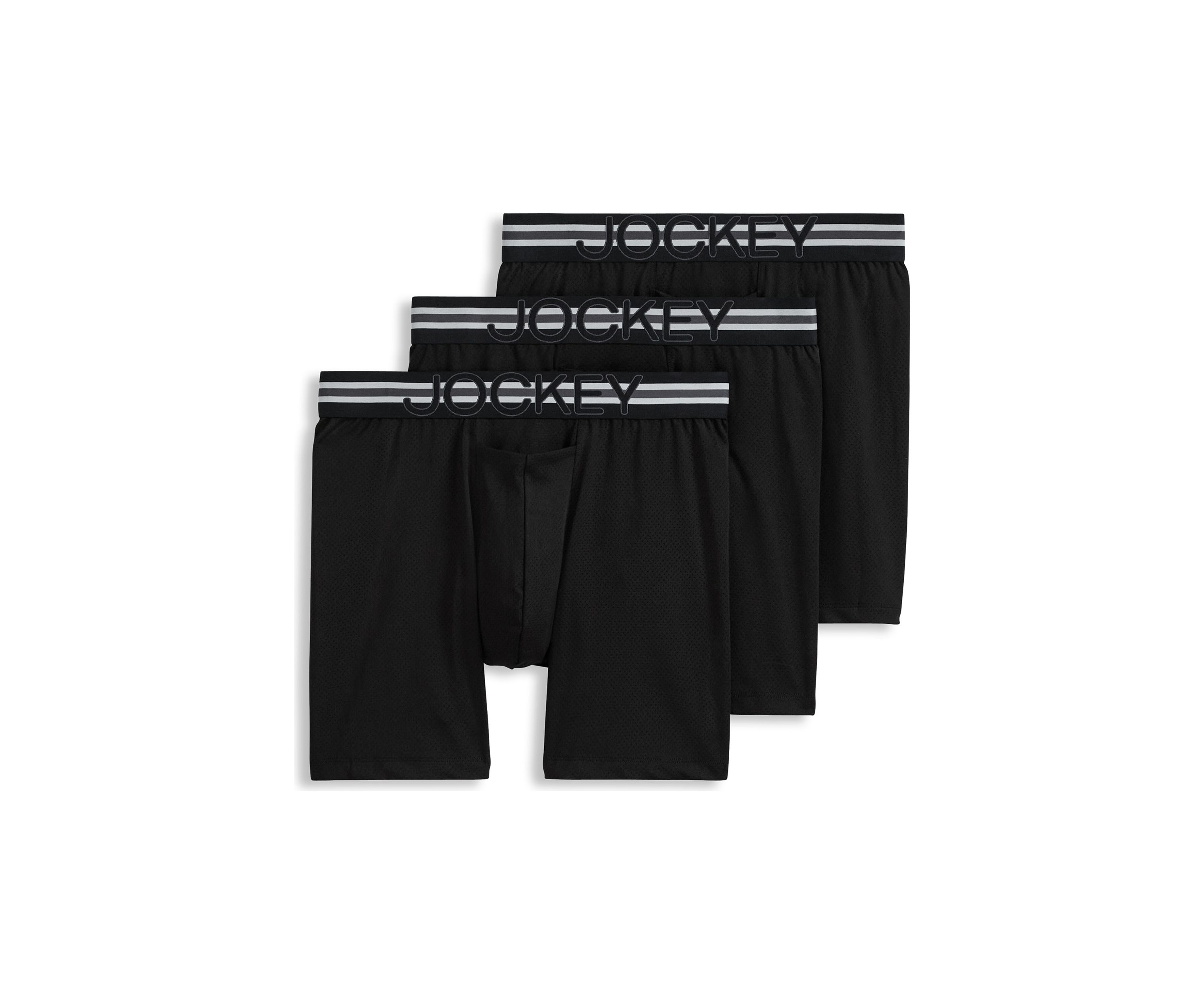 Stability Pouch Microfiber Stretch 6" Boxer Brief - 3 Pack