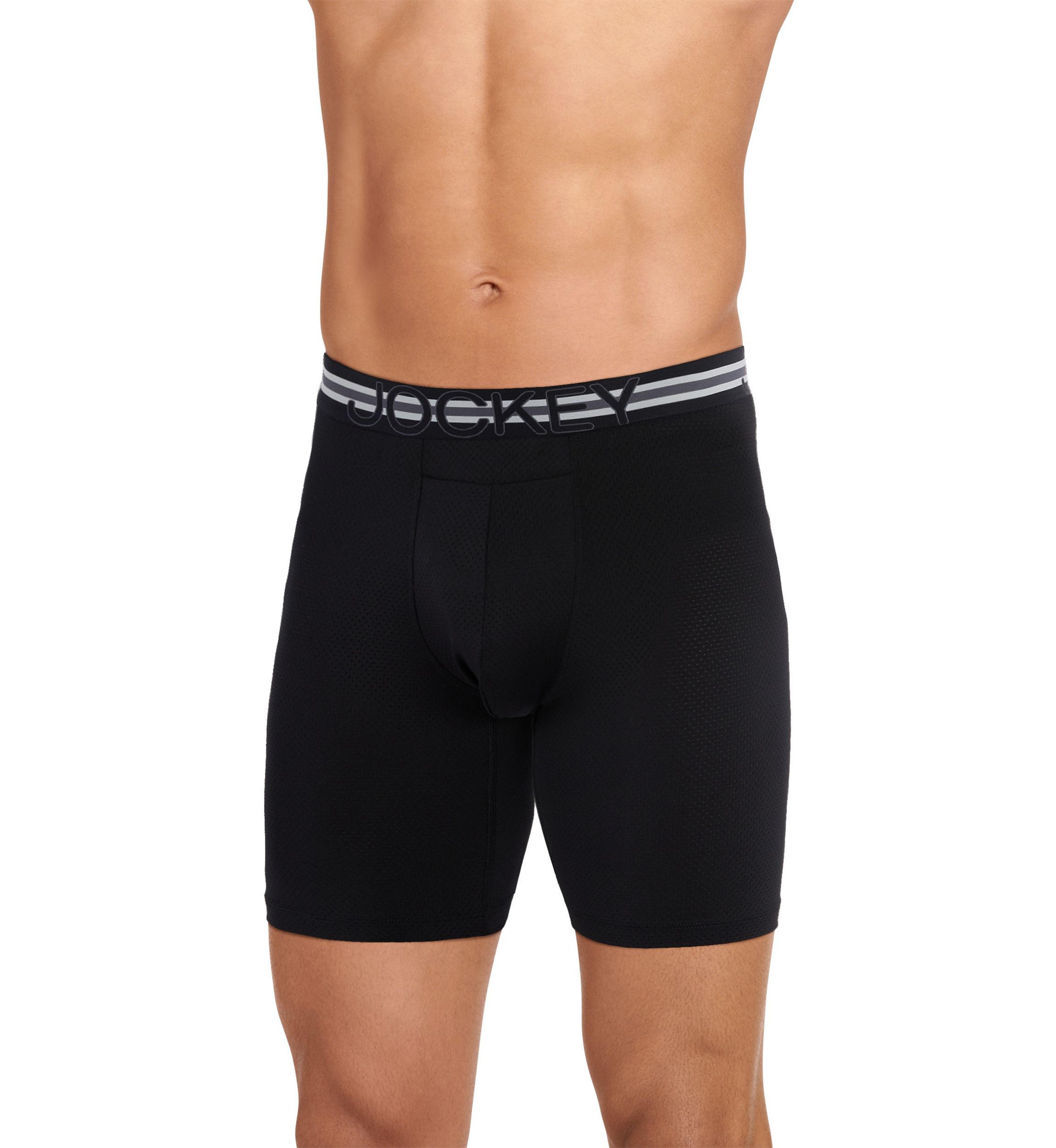 Stability Pouch Microfiber Stretch 9" Long Leg Boxer Briefs - 3 Pack