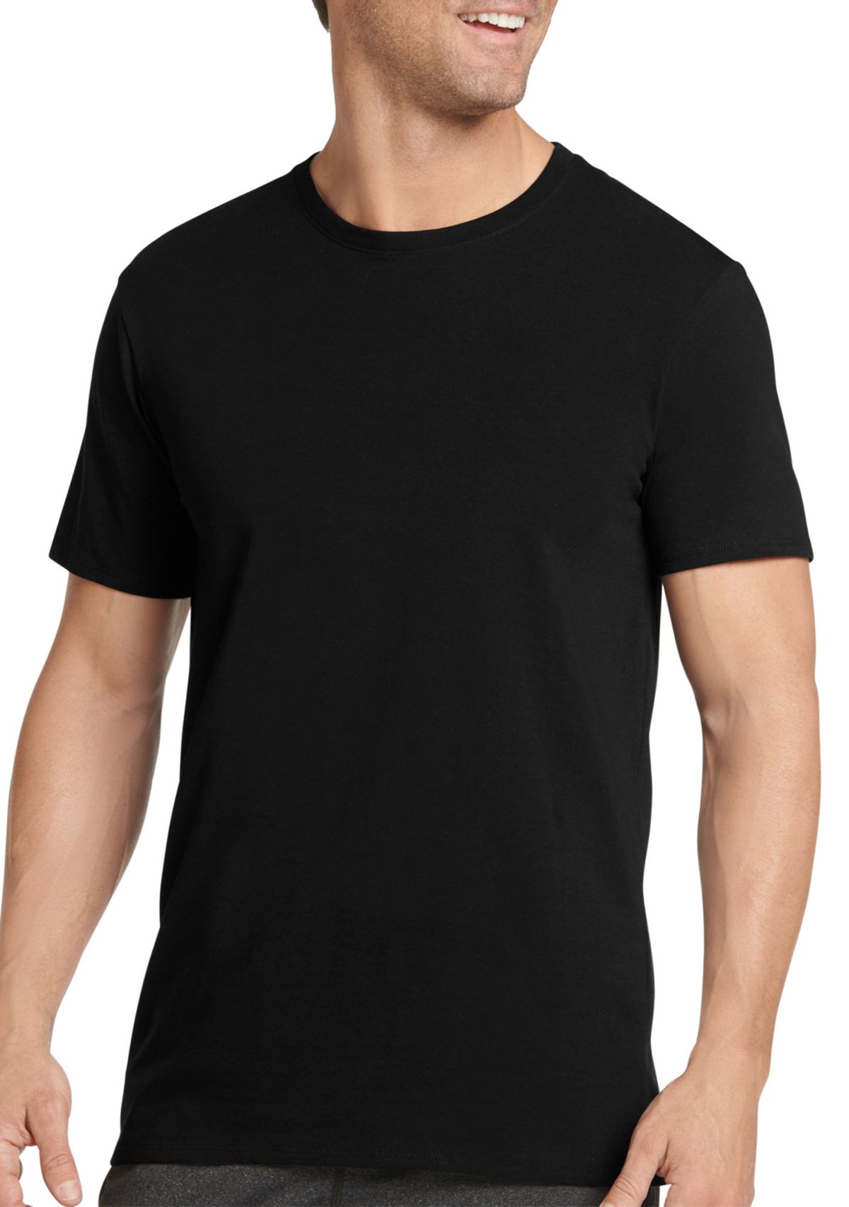 Cotton Stretch Crew Neck T-Shirt - 3 Pack