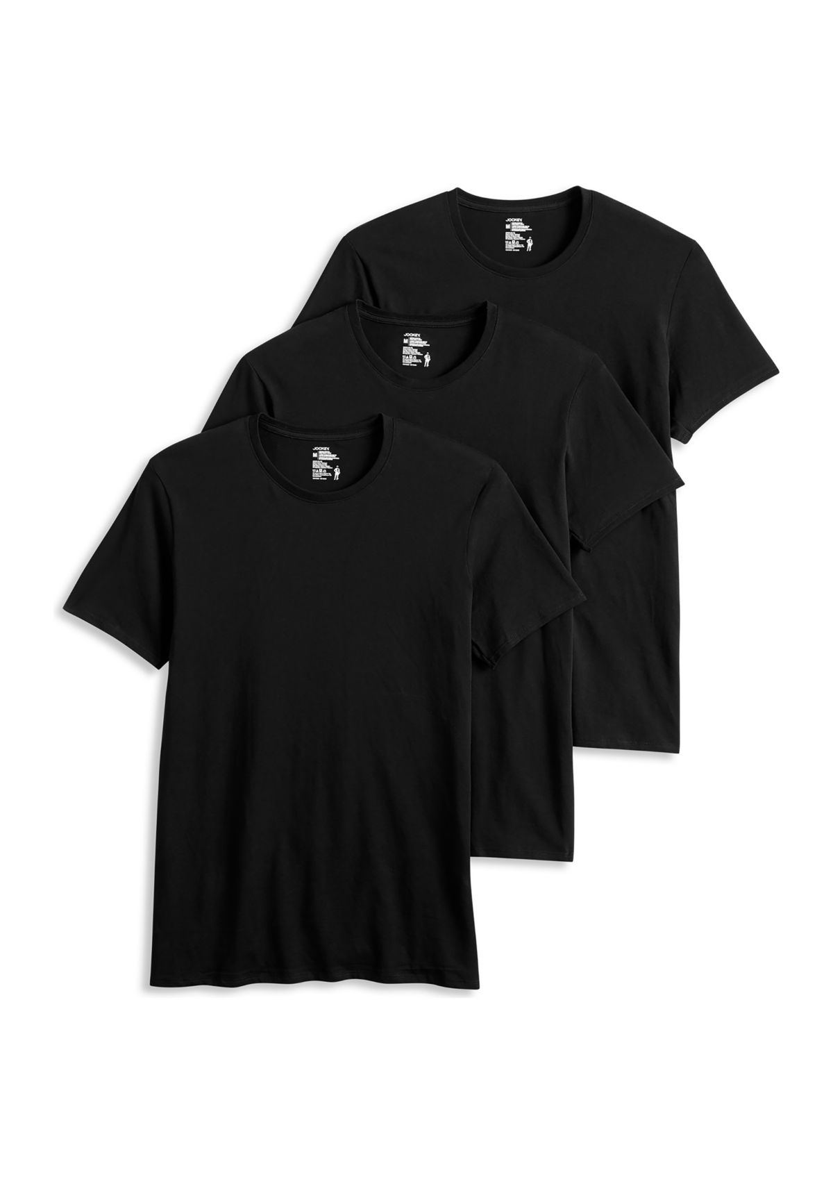 Cotton Stretch Crew Neck T-Shirt - 3 Pack