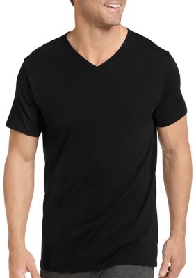 Jockey® Cotton Stretch V-Neck T-Shirt - 3 Pack | belk