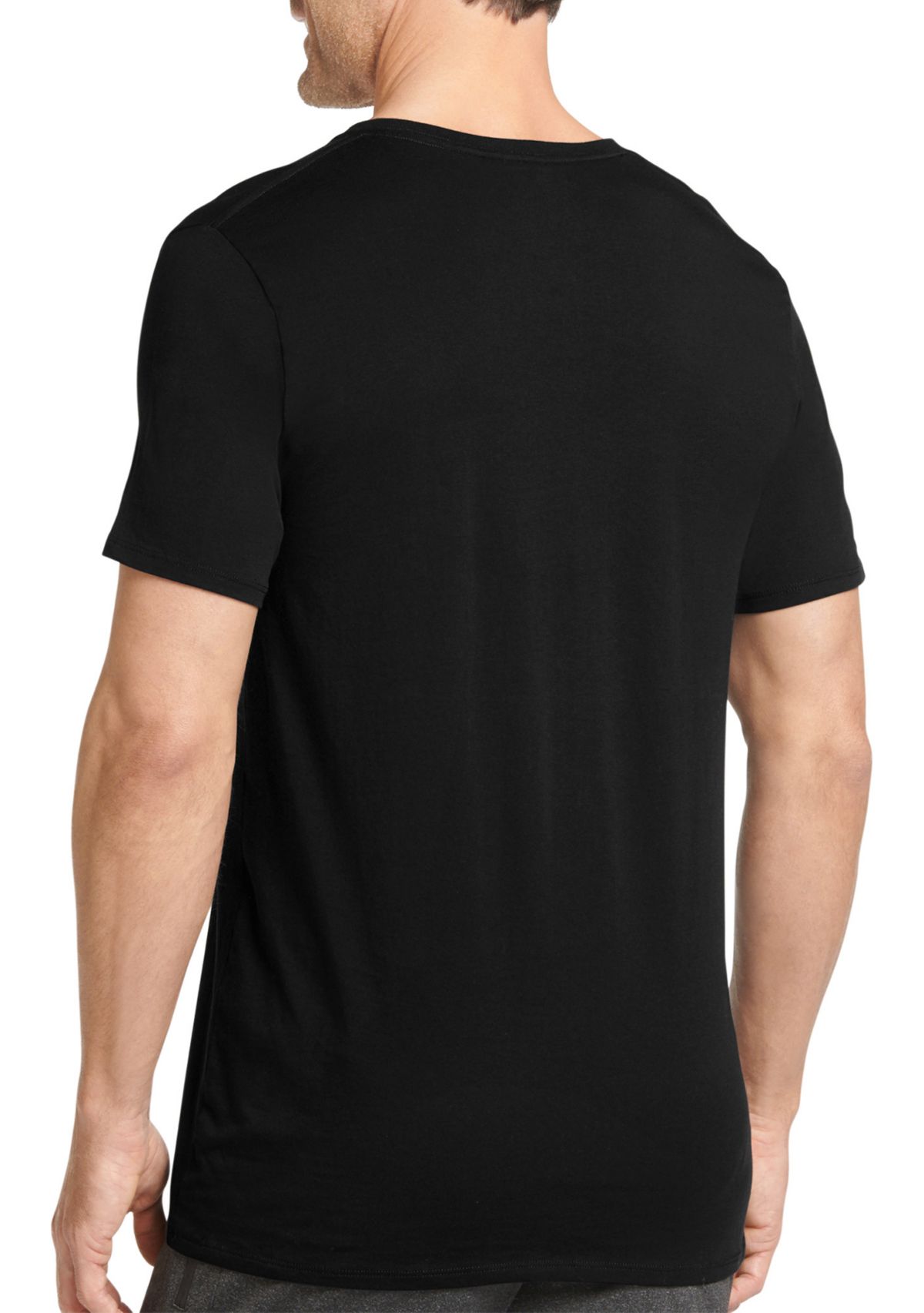 Cotton Stretch V-Neck T-Shirt - 3 Pack