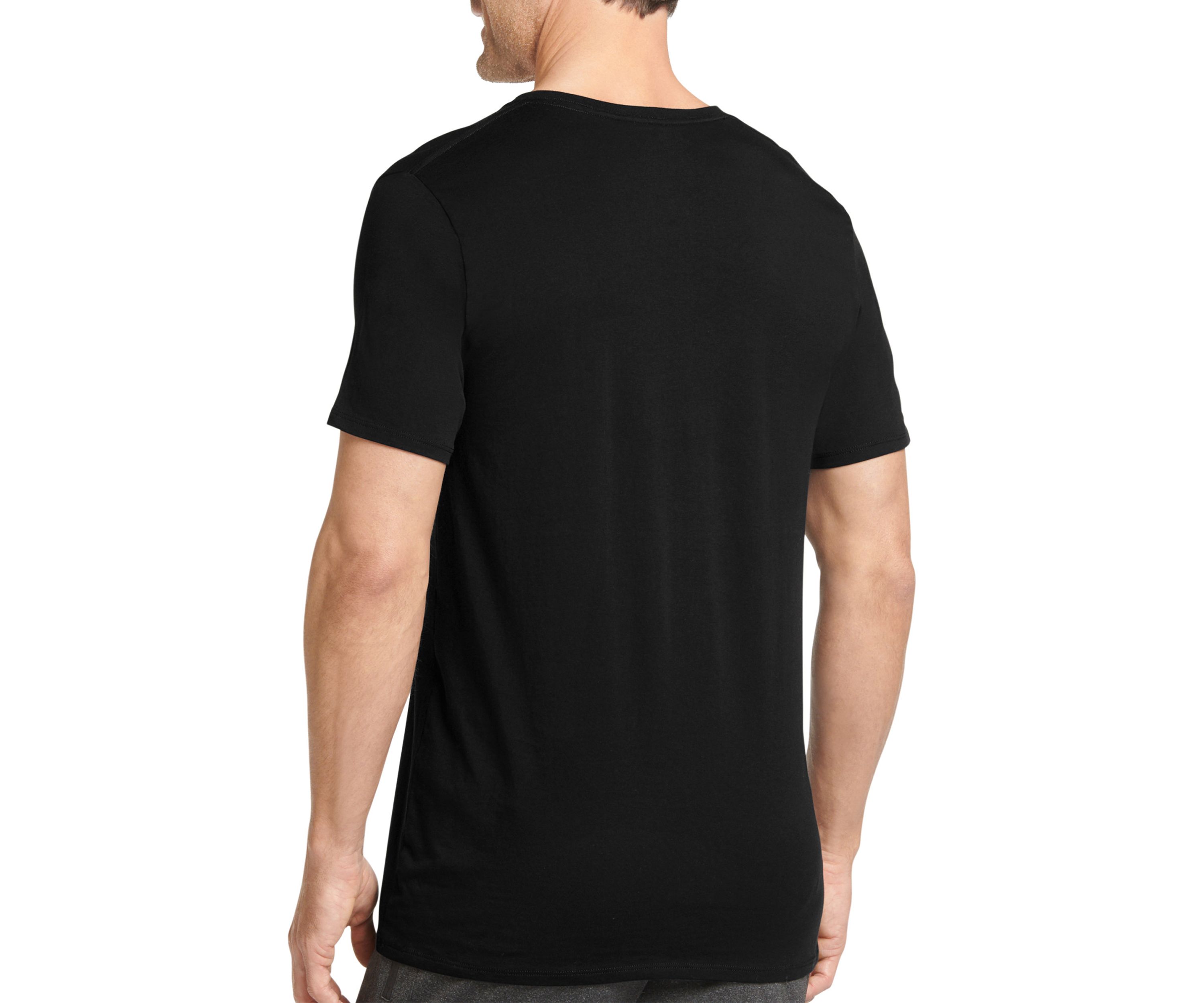 Cotton Stretch V-Neck T-Shirt - 3 Pack