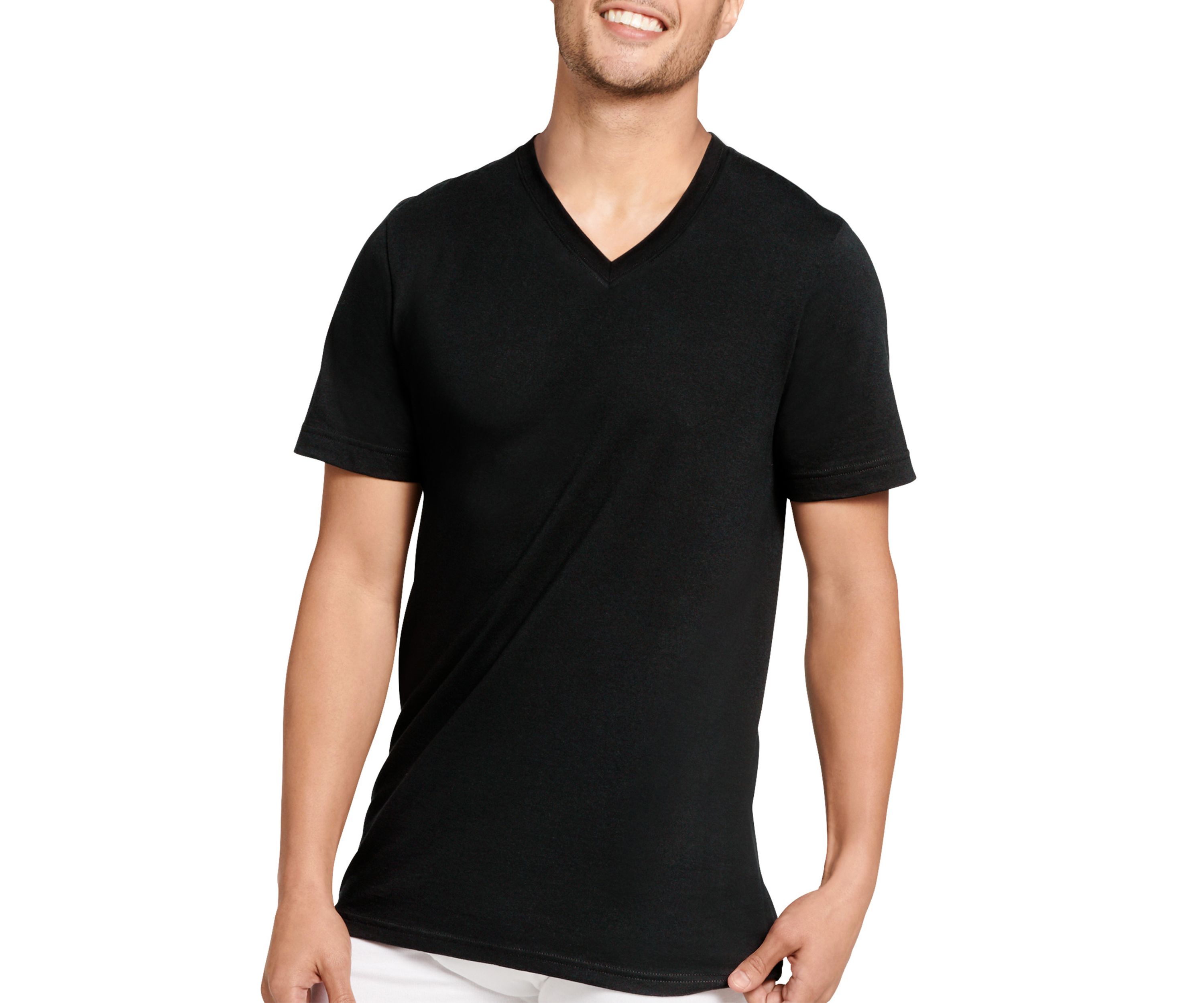 Mens Made in America Collection V-Neck Short Sleeve T-Shirt - 2 Pack