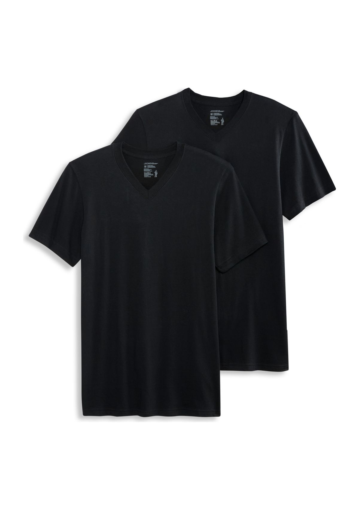 Mens Made in America Collection V-Neck Short Sleeve T-Shirt - 2 Pack