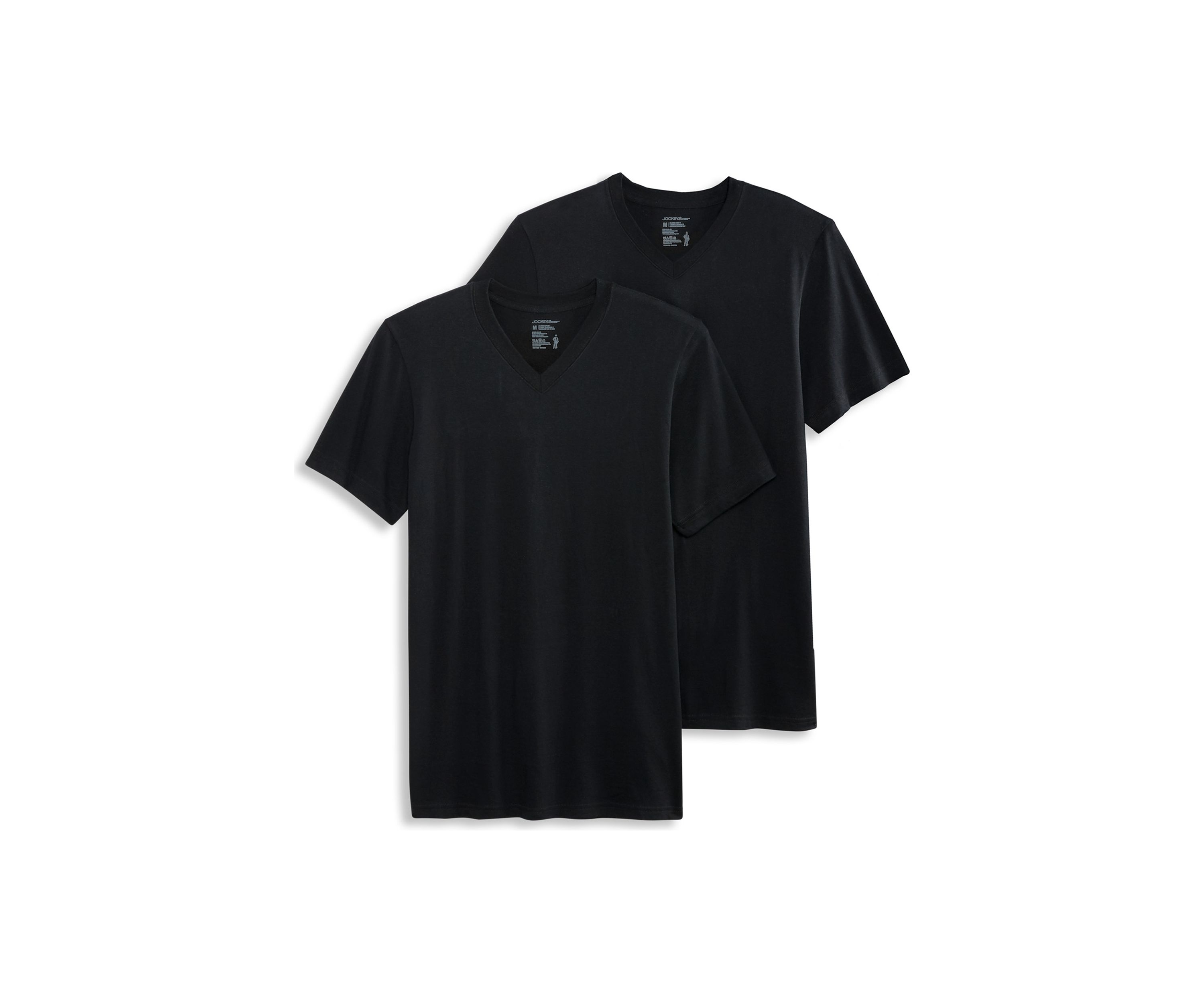 Mens Made in America Collection V-Neck Short Sleeve T-Shirt - 2 Pack