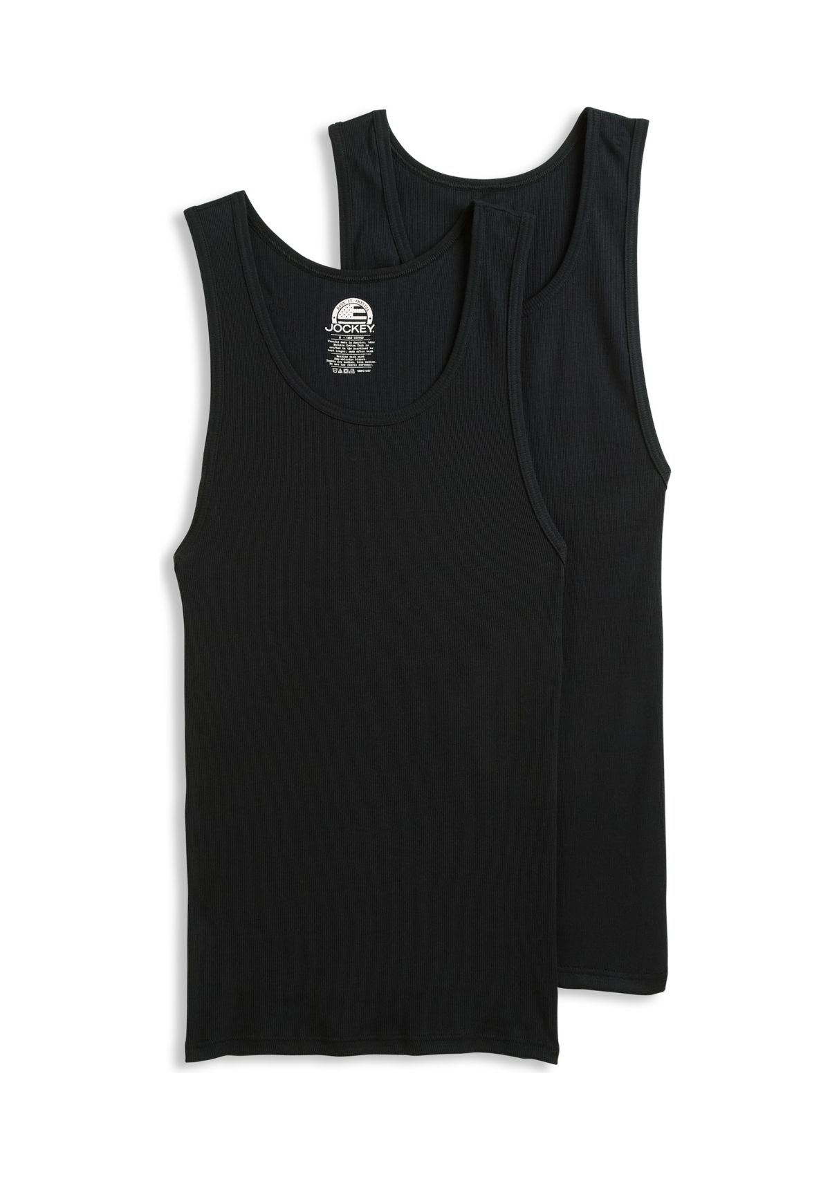 Mens Made in America Cotton Tank Top - 2 Pack