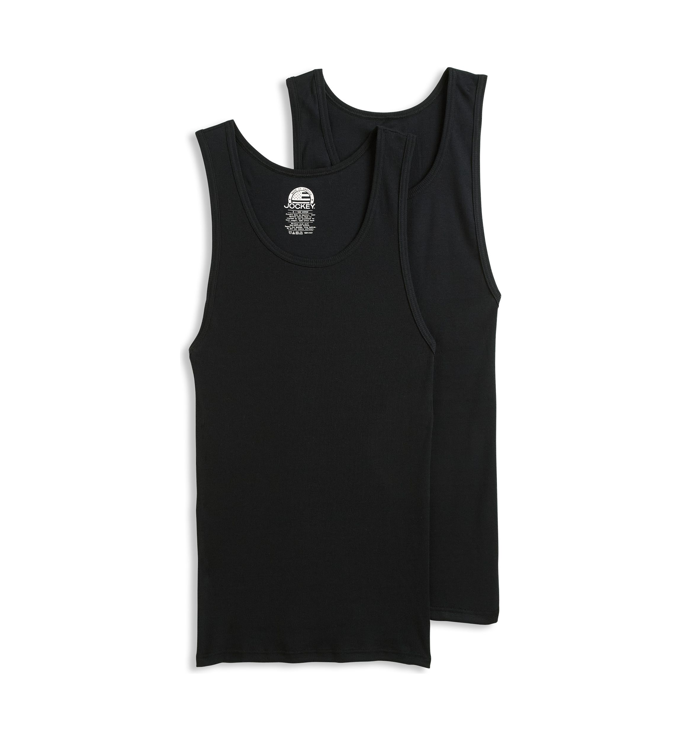 Mens Made in America Cotton Tank Top - 2 Pack