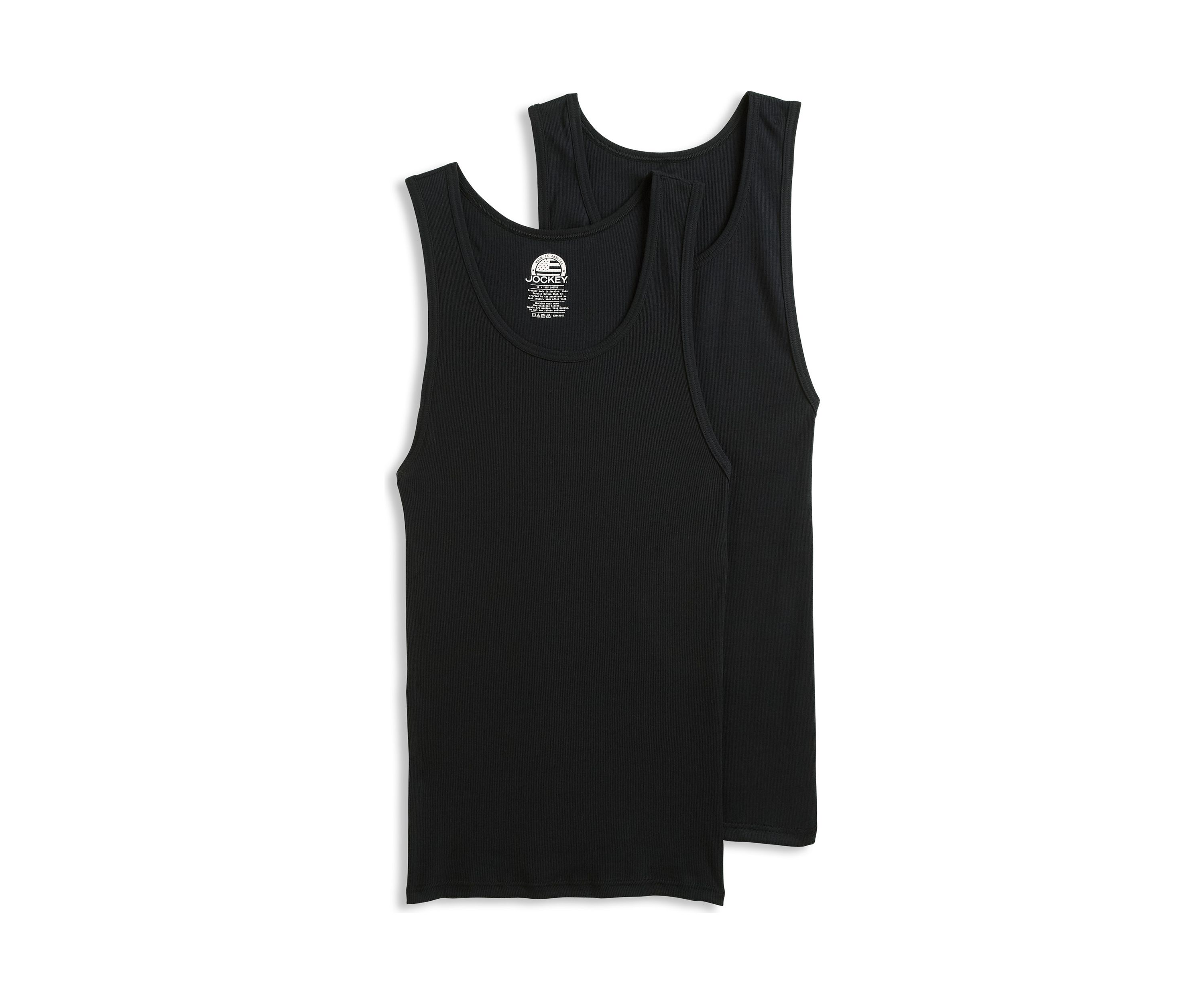 Mens Made in America Cotton Tank Top - 2 Pack