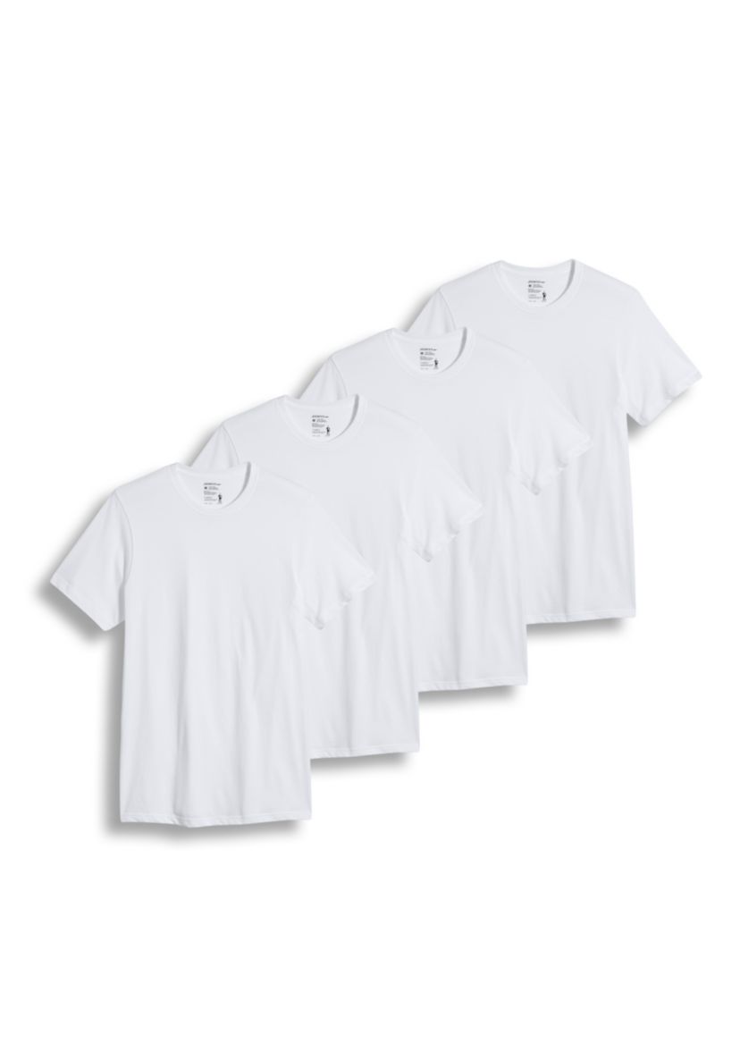 Men’s Classic Crewneck Tees- 3 Pack + 1 Bonus Shirt
