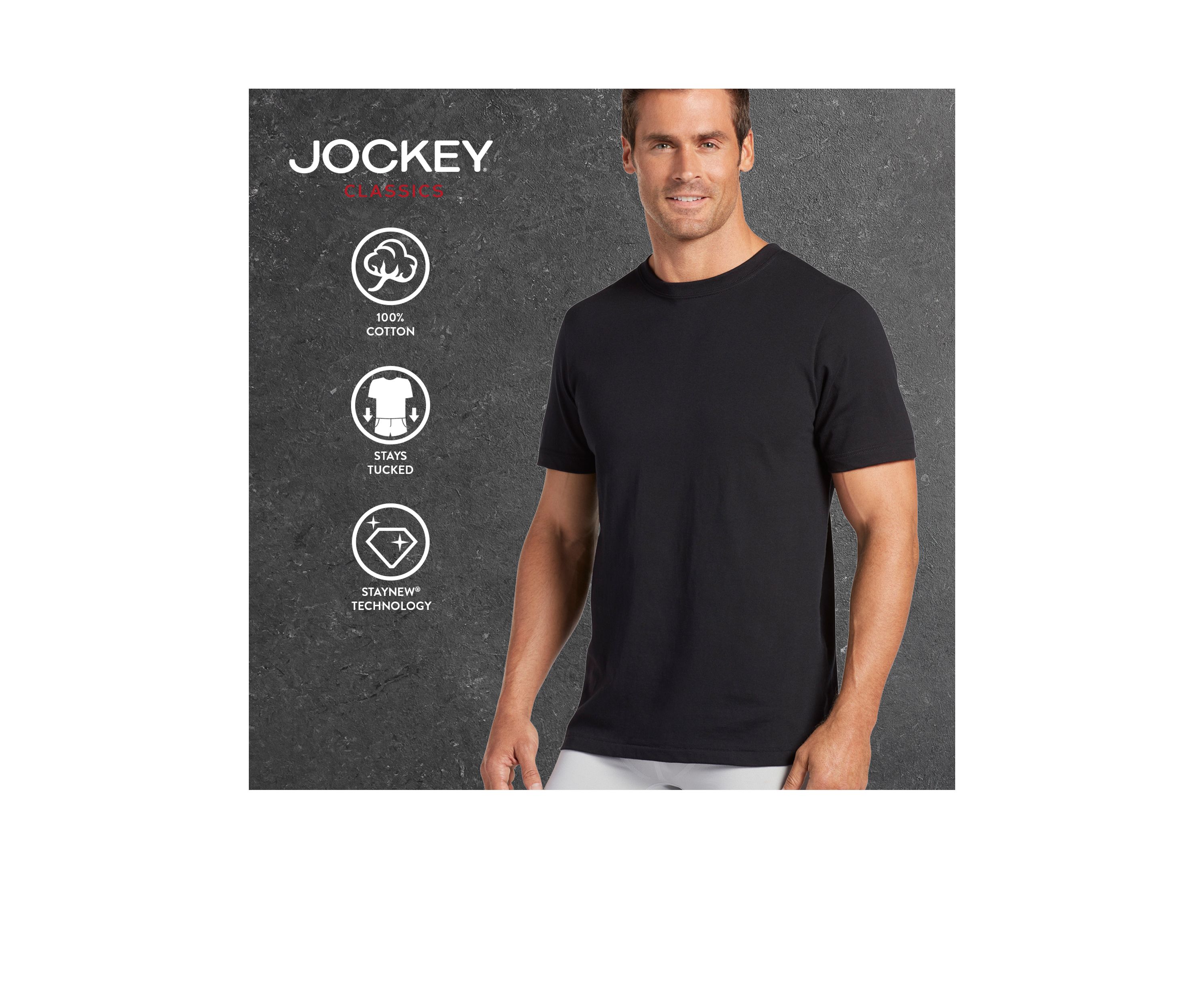 Men’s Classic Crewneck Tees- 3 Pack + 1 Bonus Shirt