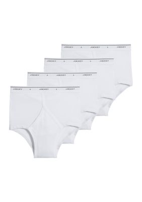 Jockey Men's Classic Briefs - 4 Pack, White, 38