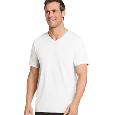 Jockey Men's Big & Tall Tag-Free V-Neck T-Shirt 2 -Pack